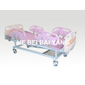 a-65 Movable Double-Function Manual Hospital Bed with PE Bed Head